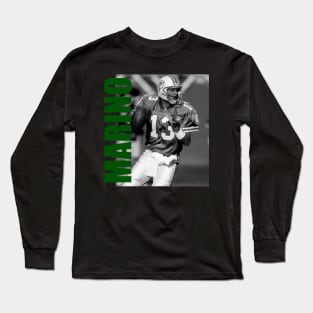 Dan Marino // Retro Aesthetic Fan Art // 80s Long Sleeve T-Shirt